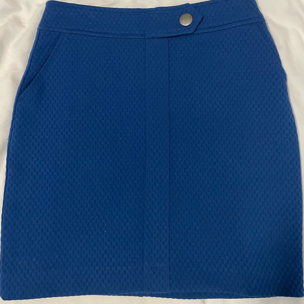 J Crew Blue Skirt Womens Size 2